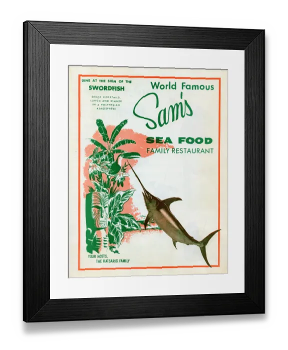 Framed Print : Sam's Sea Food Family Restaurant Framed Print : Sam's Sea Food Family Restaurant