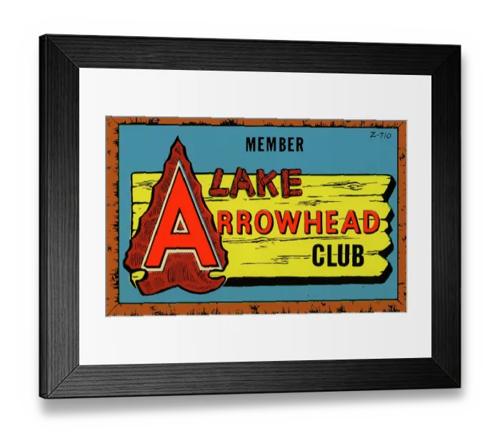 Framed Print : Lake Arrowhead Club Framed Print : Lake Arrowhead Club