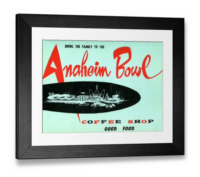 Framed Print : Anaheim Bowl Framed Print : Anaheim Bowl