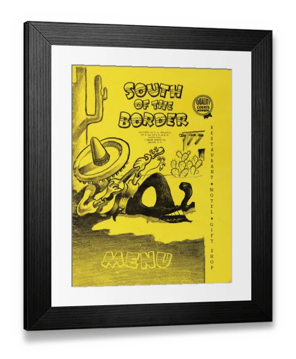 Framed Print : South of the Border Framed Print : South of the Border