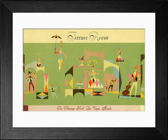 Framed Print : Flamingo Hotel, Terrace Room Framed Print : Flamingo Hotel, Terrace Room