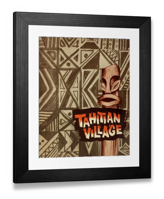 Framed Print : Tahitian Village Framed Print : Tahitian Village