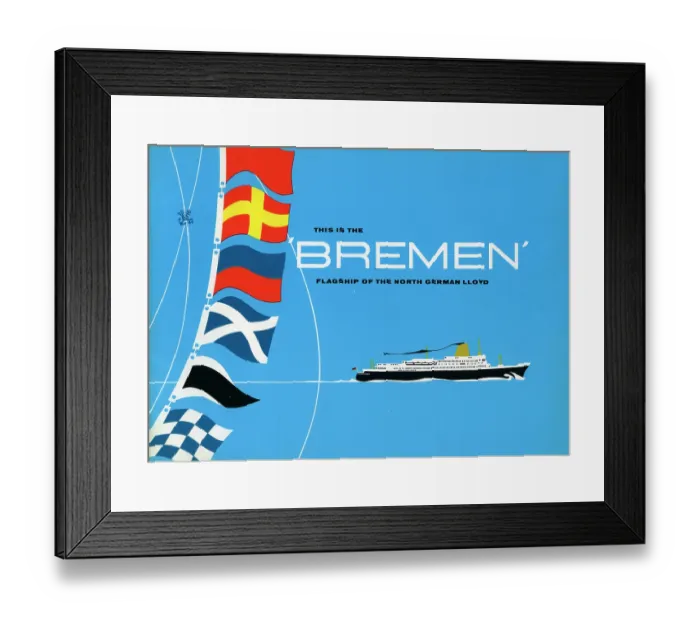 Framed Print : Bremen, North German Lloyd (1) Framed Print : Bremen, North German Lloyd (1)