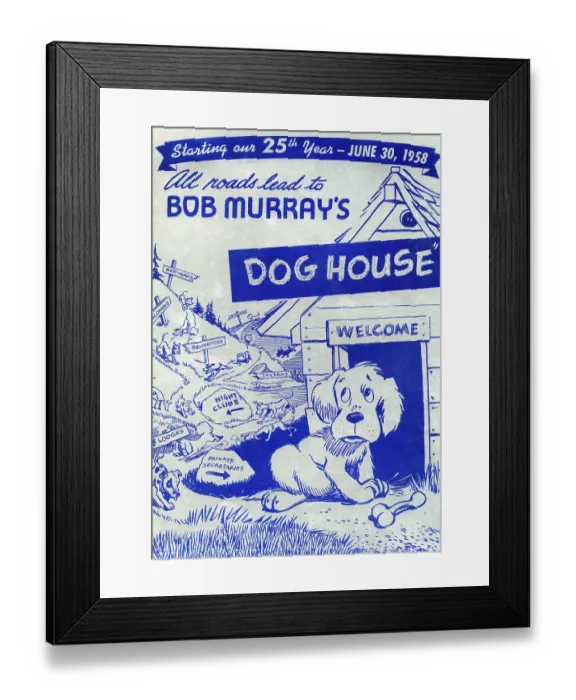 Framed Print : Bob Murray's Dog House