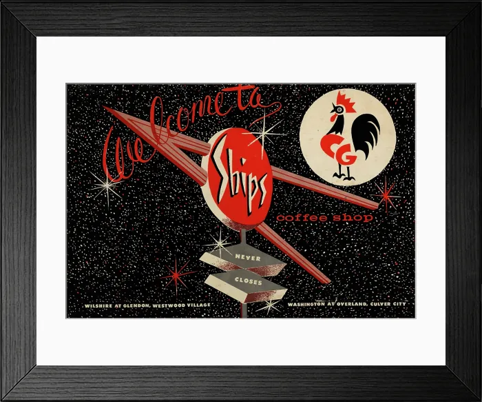 Framed Print : Ships Coffee Shop