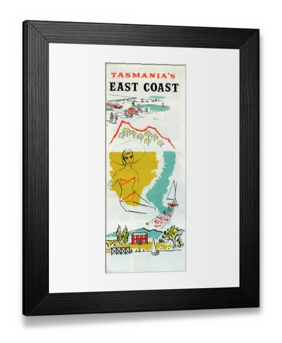 Framed Print : Tasmania's East Coast Framed Print : Tasmania's East Coast