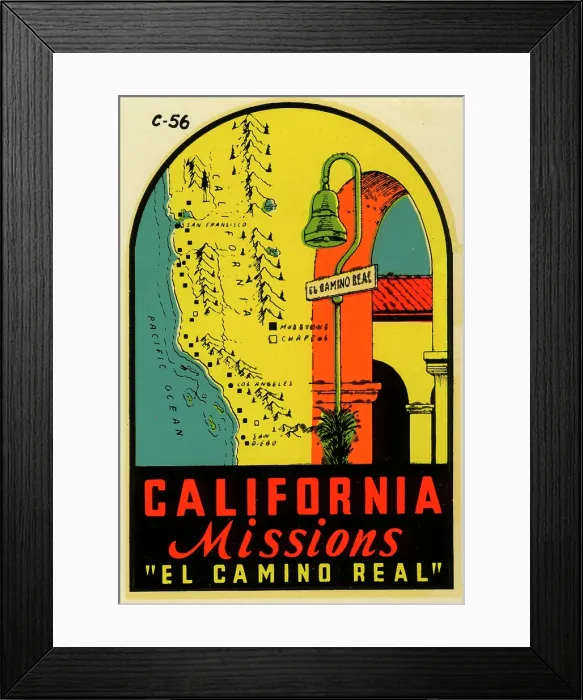 Framed Print : California Missions