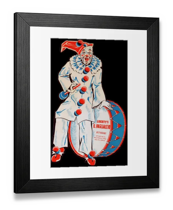 Framed Print : Liberty's Il Pagliaccio Framed Print : Liberty's Il Pagliaccio