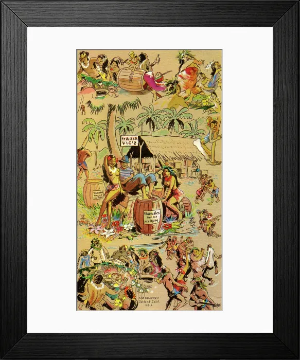 Framed Print : Trader Vic's Framed Print : Trader Vic's