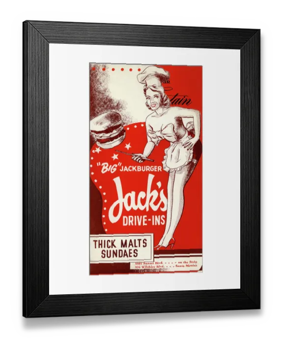 Framed Print : Jack's Drive-Ins Framed Print : Jack's Drive-Ins