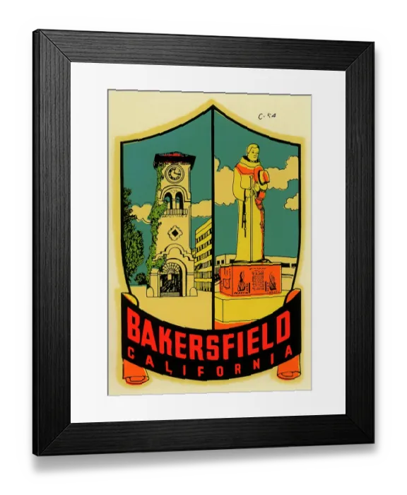 Framed Print : Bakersfield Framed Print : Bakersfield