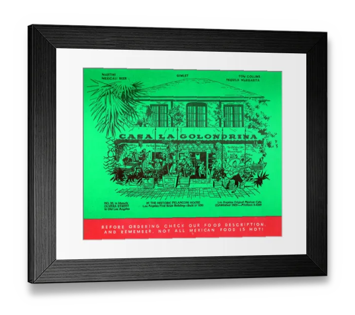 Framed Print : La Golondrina Framed Print : La Golondrina