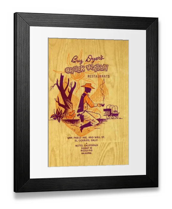 Framed Print : Chuck Wagon Restaurants Framed Print : Chuck Wagon Restaurants