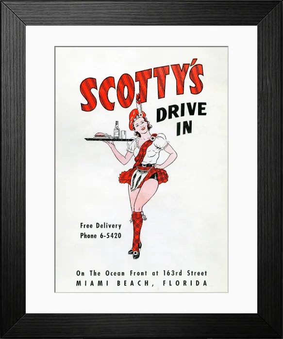 Framed Print : Scotty's Drive In Framed Print : Scotty's Drive In