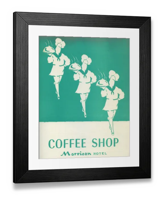 Framed Print : Morrison Hotel Coffee Shop