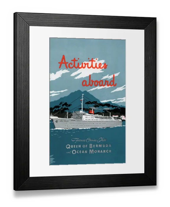 Framed Print : Furness Cruise Ships