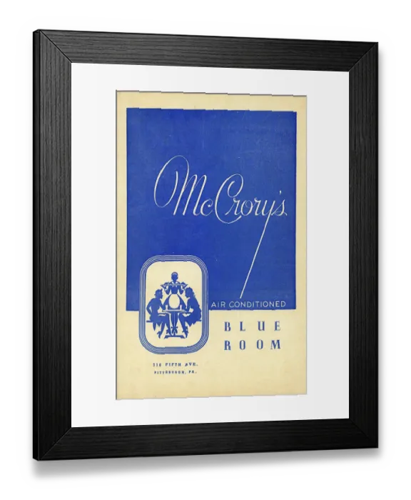 Framed Print : McCrory's Blue Room