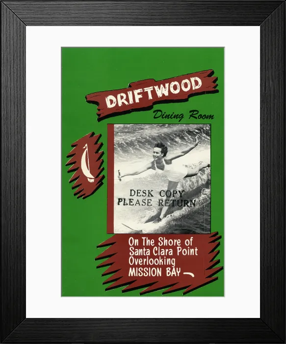 Framed Print : Driftwood Dining Room Framed Print : Driftwood Dining Room