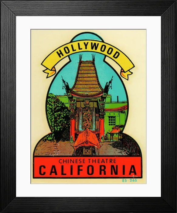 Framed Print : Chinese Theatre Framed Print : Chinese Theatre
