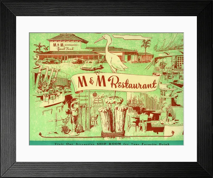 Framed Print : M&M Restaurant Framed Print : M&M Restaurant