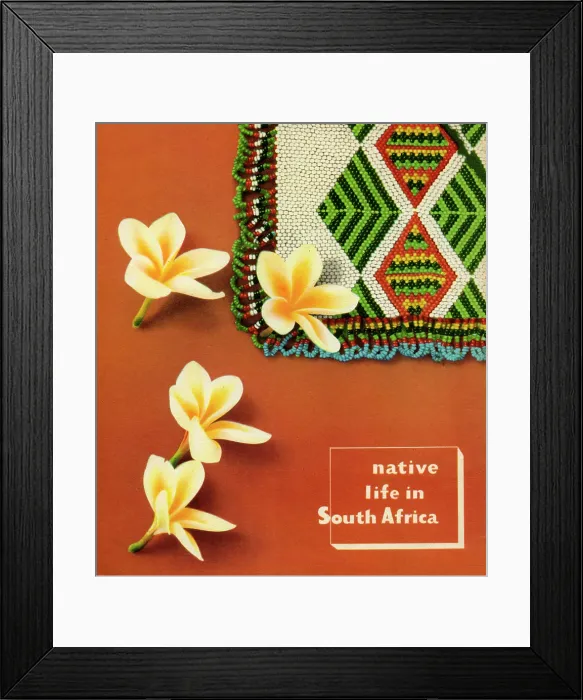 Framed Print : Native Life in South Africa 2 Framed Print : Native Life in South Africa 2