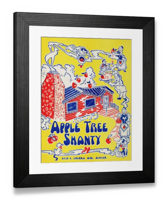 Framed Print : Apple Tree Shanty