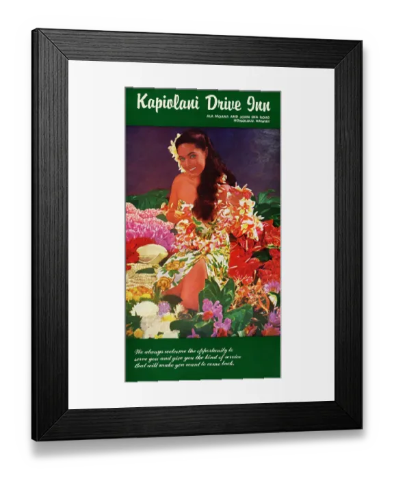 Framed Print : Kapiolani Drive In Framed Print : Kapiolani Drive In