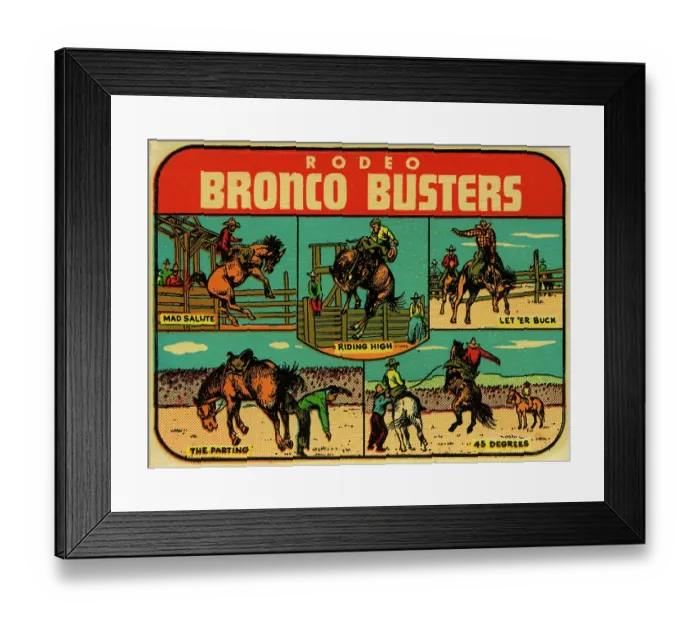 Framed Print : Rodeo decal Framed Print : Rodeo decal