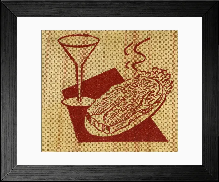 Framed Print : Steak and cocktail Framed Print : Steak and cocktail