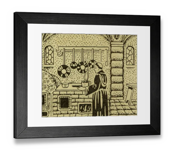Framed Print : Monk cooking Framed Print : Monk cooking