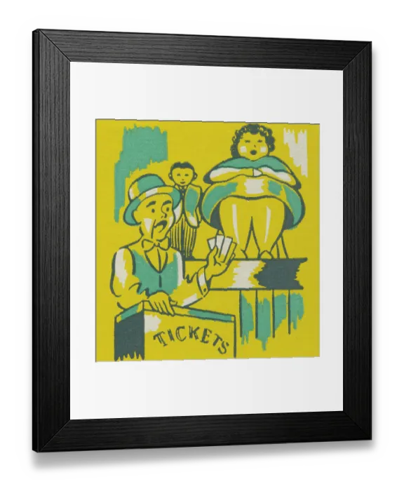 Framed Print : Sideshow barker Framed Print : Sideshow barker