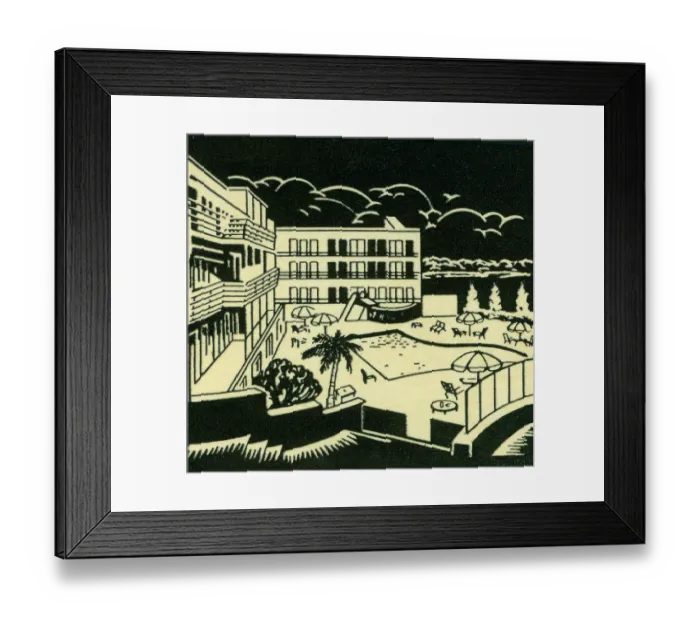 Framed Print : Hotel swimming pool Framed Print : Hotel swimming pool