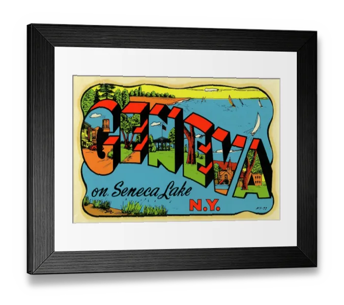 Framed Print : Geneva on Seneca Lake Framed Print : Geneva on Seneca Lake
