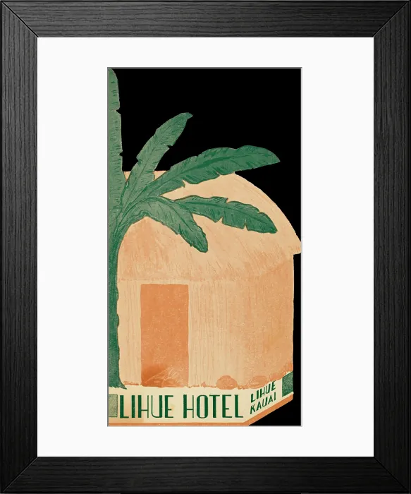 Framed Print : Lihue Hotel Framed Print : Lihue Hotel