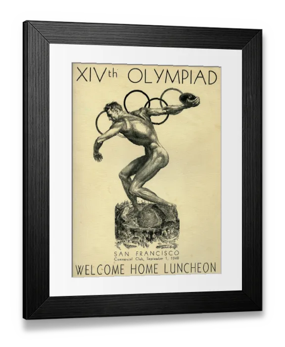 Framed Print : Commercial Club, XIVth Olympiad, Welcome Home Luncheon Framed Print : Commercial Club, XIVth Olympiad, Welcome Home Luncheon