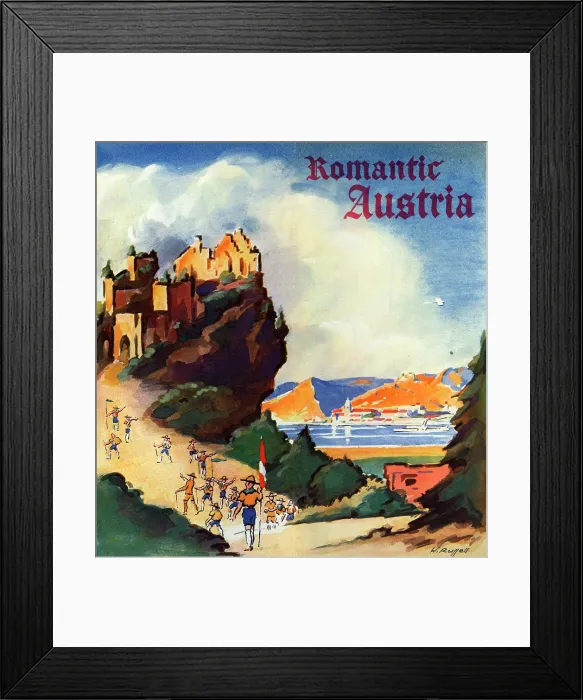 Framed Print : Romantic Austria Framed Print : Romantic Austria