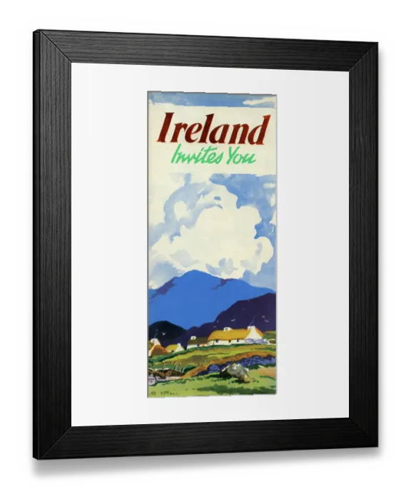Framed Print : Ireland Invites You Framed Print : Ireland Invites You