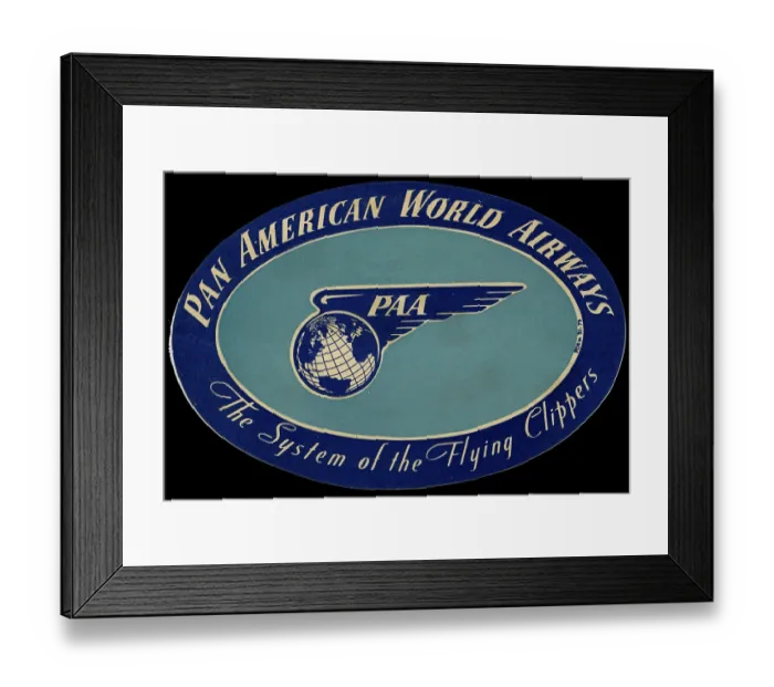 Framed Print : Pan American World Airways Framed Print : Pan American World Airways