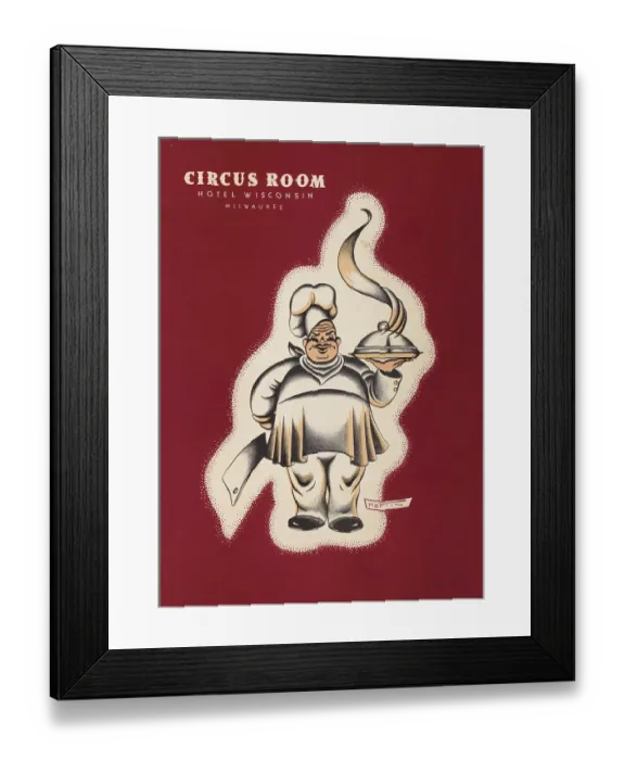 Framed Print : Circus Room, Hotel Wisconsin Framed Print : Circus Room, Hotel Wisconsin