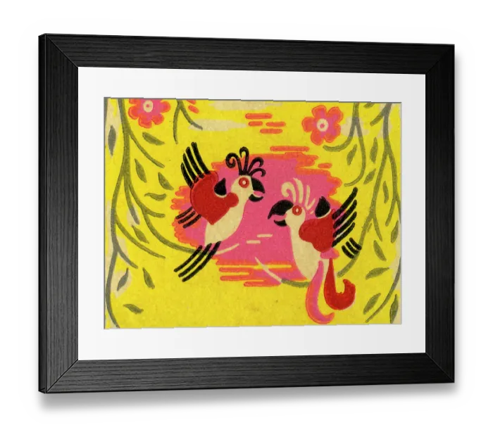 Framed Print : Tropical birds Framed Print : Tropical birds