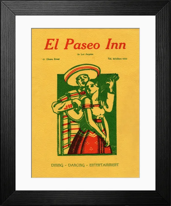 Framed Print : El Paseo Inn Framed Print : El Paseo Inn