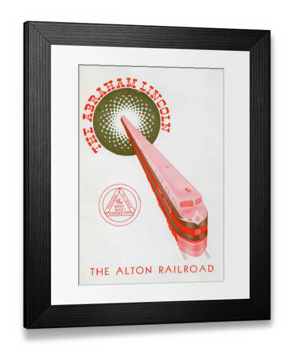 Framed Print : Alton Railroad, The Abraham Lincoln Framed Print : Alton Railroad, The Abraham Lincoln