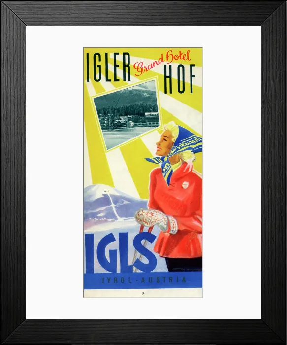 Framed Print : Grand Hotel Igler Hof Framed Print : Grand Hotel Igler Hof