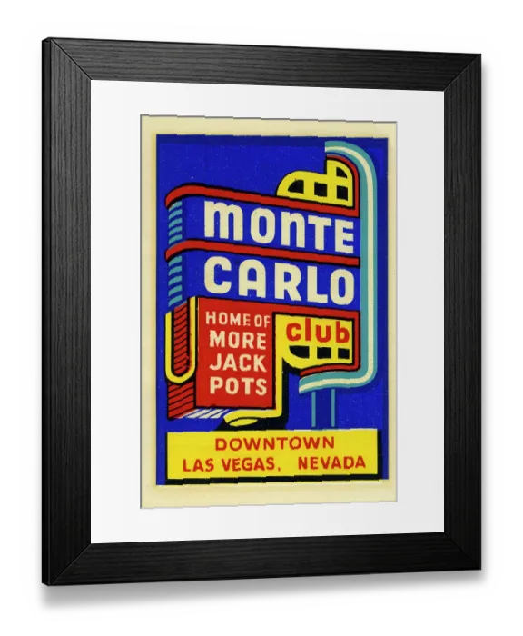 Framed Print : Monte Carlo Club Framed Print : Monte Carlo Club