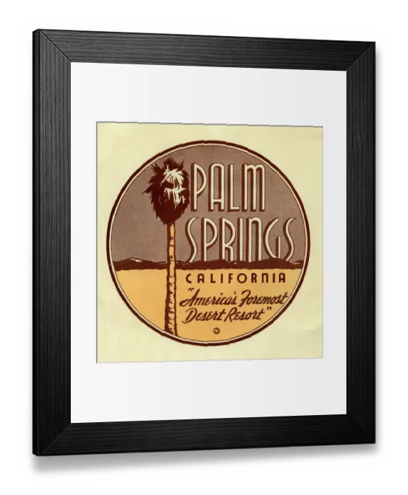 Framed Print : Palm Springs Framed Print : Palm Springs