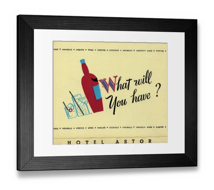 Framed Print : Astor Hotel Framed Print : Astor Hotel