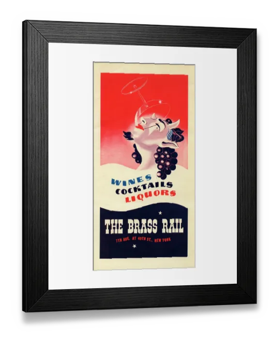 Framed Print : Brass Rail, The Framed Print : Brass Rail, The