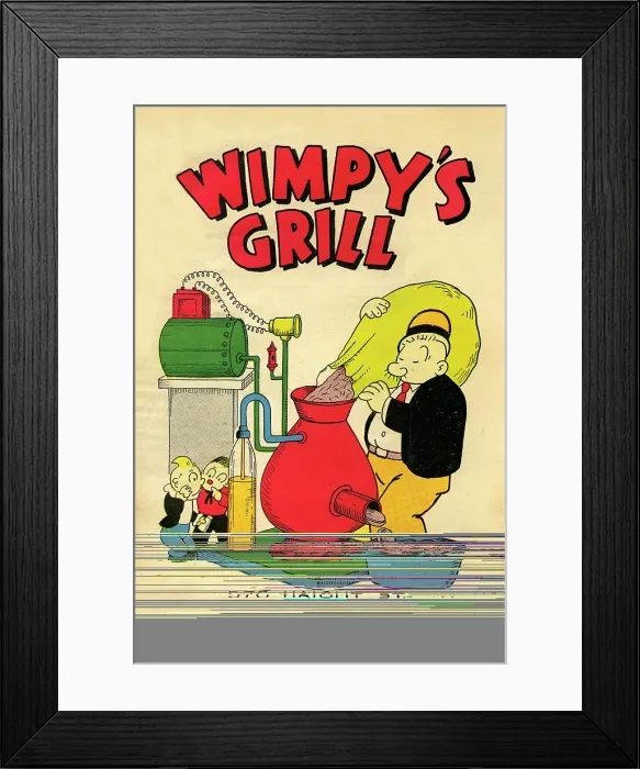 Framed Print : Wimpy's Grill Framed Print : Wimpy's Grill