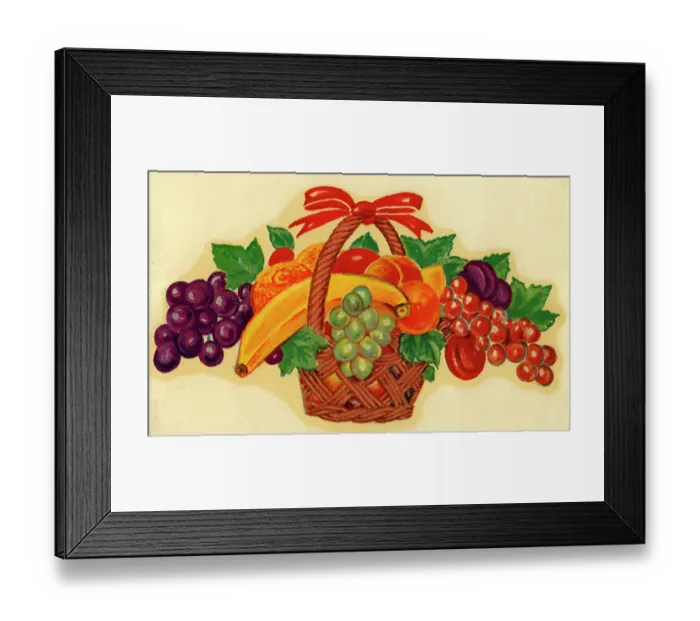 Framed Print : Fruit Basket Framed Print : Fruit Basket