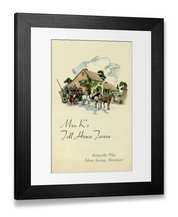 Framed Print : Mrs. K's Toll House Tavern Framed Print : Mrs. K's Toll House Tavern